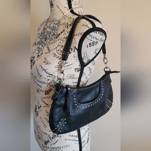 KATE LANDRY  || Shoulder Bag ||  Black Purse - 100 % Leather